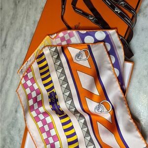 Hermès Colorful Silk Scarf